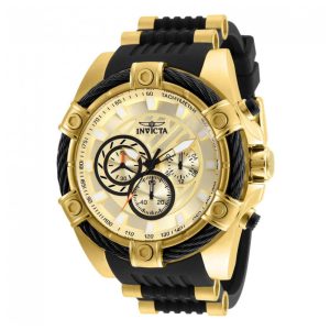 Relgio Bolt Masculino - 52mm. Ouro. Preto 25526 Invicta