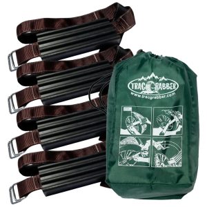 Corrente de Tração para Pneu Trac Grabber Neve Lama 4 Unidades TRACGRABBER Marrom