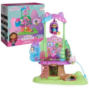 Casa Mágica da Árvore com 11 Acessórios para Crianças a partir de 3 anos GABBYS DOLLHOUSE 6064146 Rosa