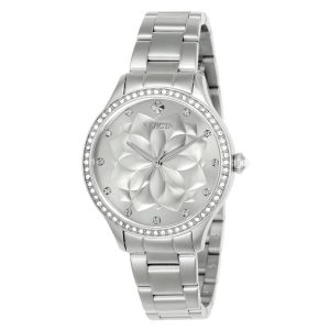 Relógio Feminino de Quartzo Wildflower Invicta 24536 Prata