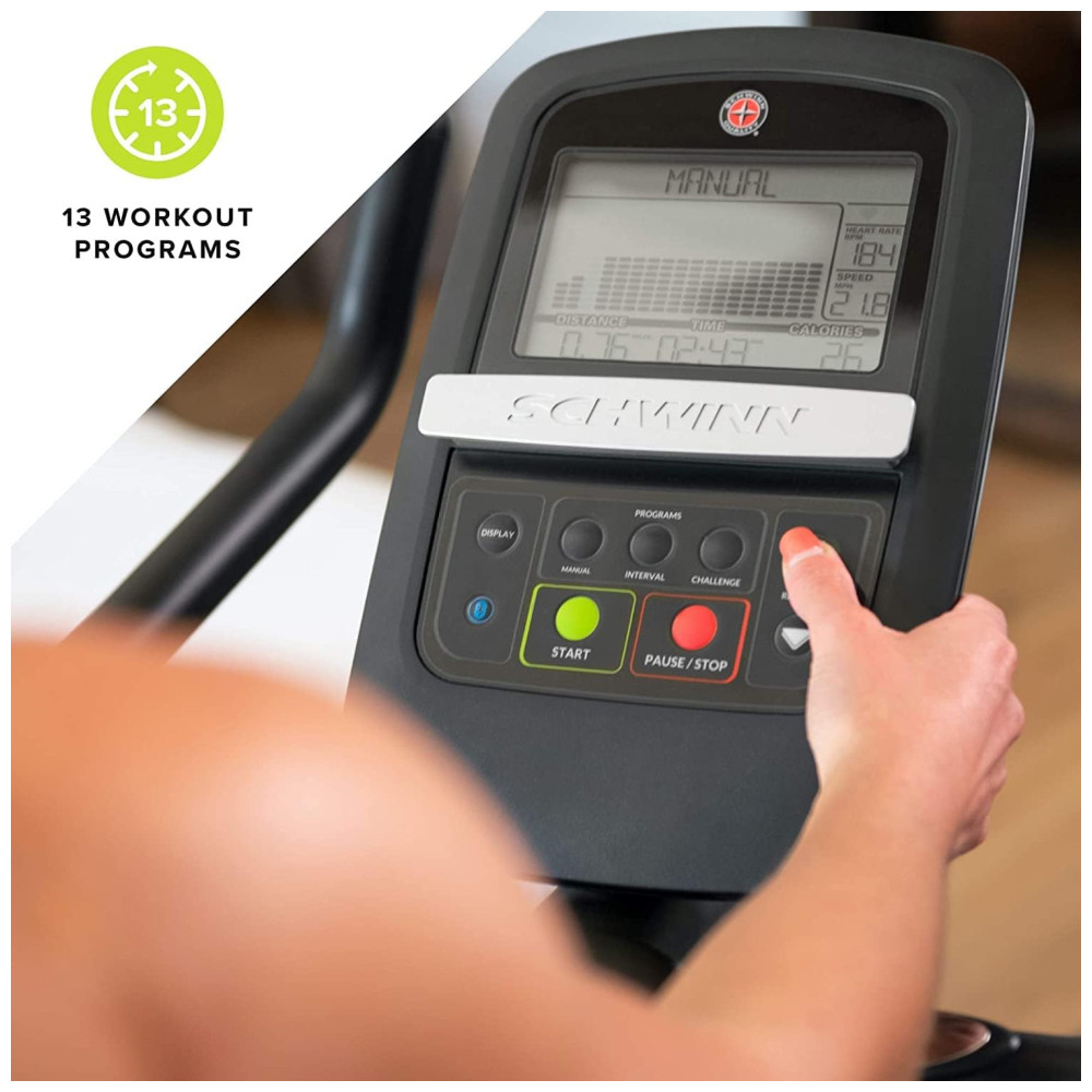 Schwinn Upright Bicicleta Ergométrica com Tela LCD e 16 Níveis de Resistência 110V - Imagem 5