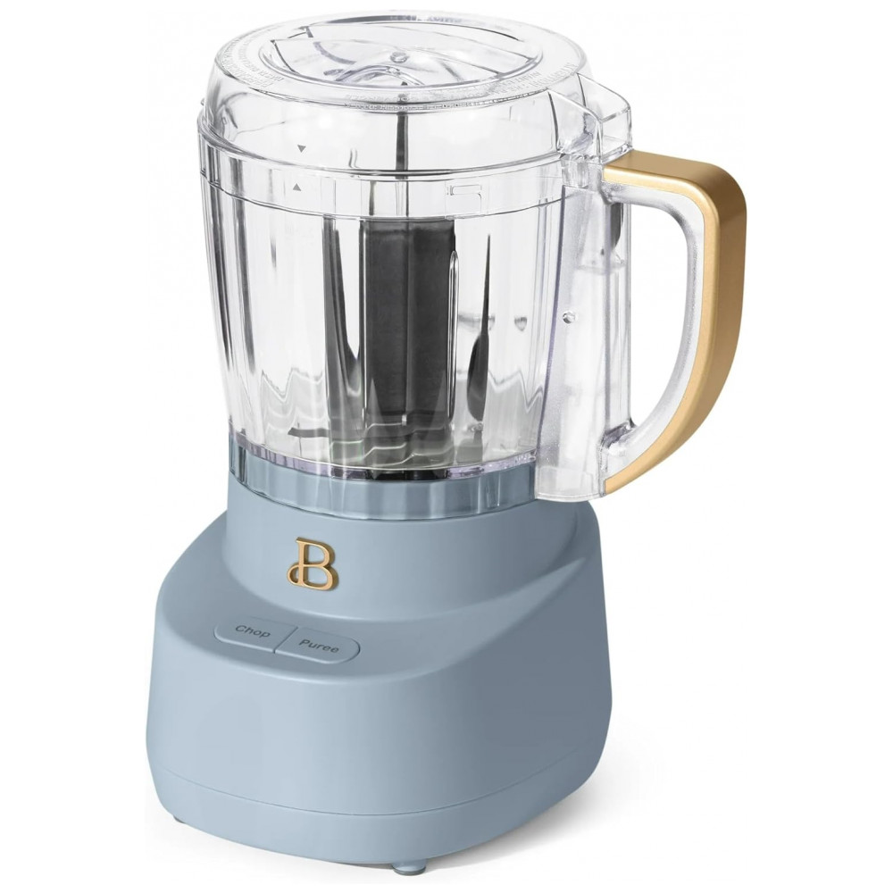 Processador de alimentos elétrico Beautiful 3 xícaras azul cornflower 250W tigela plástica BPA free lâminas em inox 5240917 110V - Imagem 7