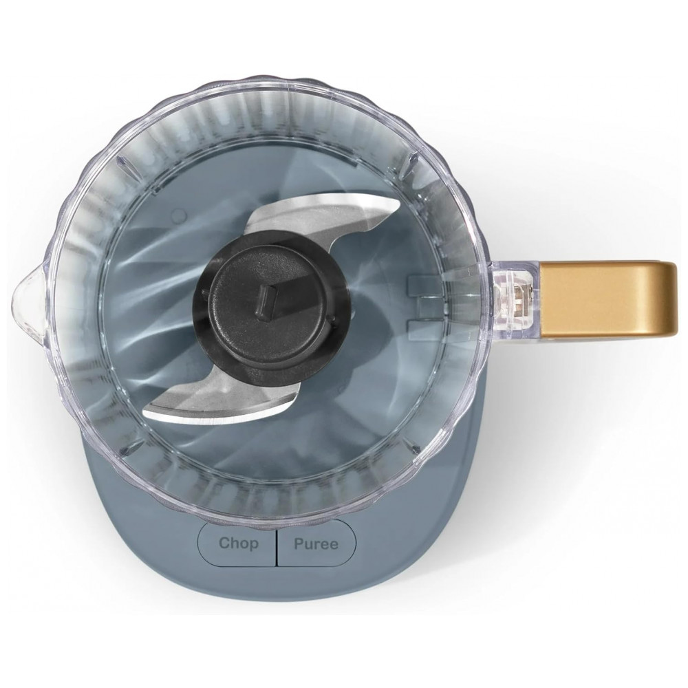 Processador de alimentos elétrico Beautiful 3 xícaras azul cornflower 250W tigela plástica BPA free lâminas em inox 5240917 110V - Imagem 8