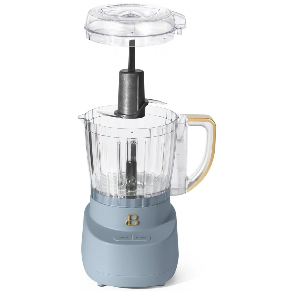 Processador de alimentos elétrico Beautiful 3 xícaras azul cornflower 250W tigela plástica BPA free lâminas em inox 5240917 110V - Imagem 9