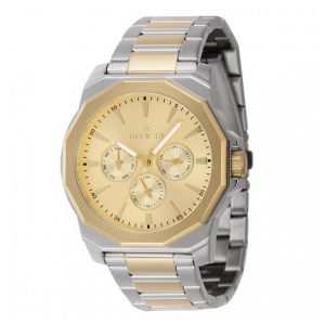 Relógio Masculino Invicta Speedway Multifuncional 42mm Dourado Aço 46846