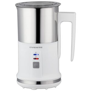 Espumador de Leite Elétrico Portátil Capacidade 286 mL Aço Inoxidável OVENTE FR1208W Branco