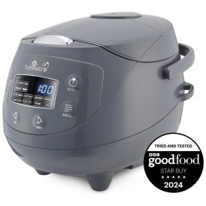 Panela de Arroz Yum Asia Panda Mini com Tigela de Cerâmica Ninja e Lógica Fuzzy Avançada (35 xícaras 063L) 4 Funções para Arroz e Multicozinhar.