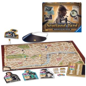 Jogo de Estratégia Ravensburger Scotland Yard Edição Sherlock Holmes - Desafio Cerebral Cativante Ideal para Noites de Diversão em Família