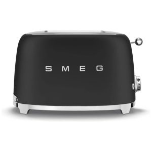 Torradeira SMEG 2 Fatias com 6 Configurações e Função de Descongelamento - Preta Fosca