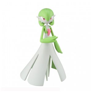 Kit de modelo Pokémon Gardevoir Bandai Hobby verde e branco plástico articulado com mãos extras altura 115cm