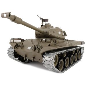 Tanque M41A3 Walker Bulldog para Adultos com Controle Remoto de 2.4GHz e Torre Giratória de 360 Heng Long