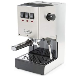 Máquina de Café Expresso com Bocal de Leite e Porta-Filtro em Aço Inoxidável de 58mm 110V 1200W Gaggia RI9380/46 Classic Evo Pro Prata