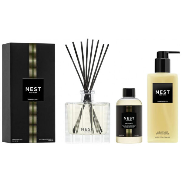 Difusor de Aroma NEST New York, Refil de Líquido para Difusor de Varetas e Sabonete Líquido de Grapefruit