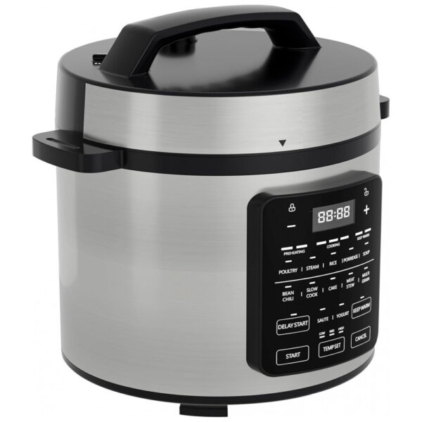 Panela de Pressão Elétrica OLIXIS 6 litros em Aço Inoxidável Multiprocessador Elétrico 12 em 1 para Arroz, Cozimento a Vapor, Fabricante de Iogurte,