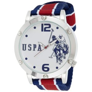 Relógio An Maclino Homem Qartzo Analógico Nylon U.S. POLO ASSN. USC57003 Prateado