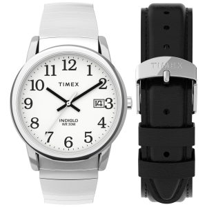 Relógio Masculino Analógico Easy Reader com 2 Pulseiras Modelo TIMEX TWG025400JT Prateado