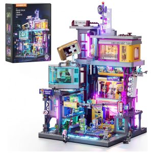 Arcade Cyberpunk Lumibricks Multicolorido com 23 LEDs 2580 Peças Módulos Intercambiáveis Elevador Funcional L9095-EU