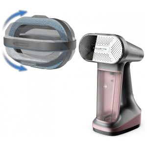 Rowenta Ferro a Vapor para Roupas 3 em 1 Portátil Removedor de Fiapos 1875 Watts Desligamento Automático Preto Rosa DR8865 3 em 1 Ferro a Vapor
