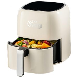 Charmi AirMaster Air Fryer 5 Quartos Design Retrô Tela Touch Digital e 8 Predefinições de Cozimento