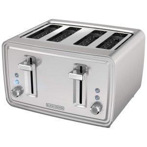 Torradeira com 4 fatias 1600 W prata 110v BLACKDECKER TR4900SSD Prateado