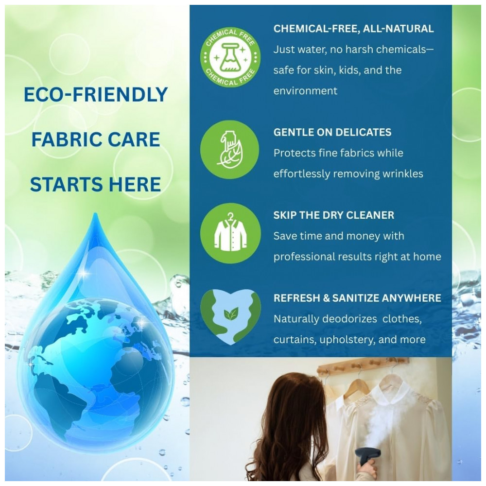 PassadeiraSteamer e Vaporizador SALAV GS18 FullSize 1500W Reservatório de Água de 18L Vapor para Roupas por 60 Minutos - Imagem 12