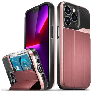 Capinha Compatível com iPhone 13 pro a Prova d com Vidro Temperado VENA VN2082 Rosa