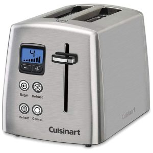 Torradeira Elétrica 2 Fatias Aço Inoxidável 110v CUISINART CPT 415 Prateado