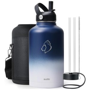 Garrafa Térmica 1900 mL Portátil com Isolamento a Vácuo Aço Inoxidável Roxo BUZIO Violeta