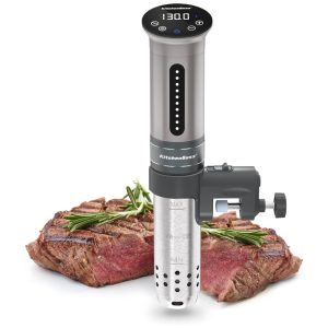 Termocirculador Sous Vide 1100 Watt IPX7 Fogão de Imersão 110v KITCHENBOSS A01G310S11U Preto