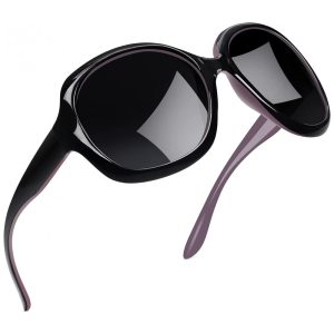 Óculos de Sol Feminino com Proteção UV Joopin B03 Roxo e Preto