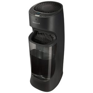 Umidificador Evaporativo Digital Honeywell Top Fill Tower Humidistato 3 Velocidades Reservatório 64L 110V Preto