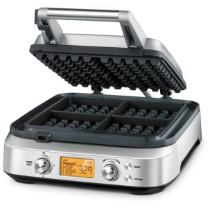 BWM640XL Máquina de Waffle 4 Fatias Aço Inoxidável 110v BREVILLE BREBWM640XL Prateado