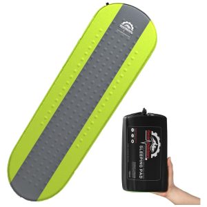 Colchão Inflável para Camping Portátil Ultraleve e Bolsa de Transporte GEAR DOCTORS GD7311039568977 Verde