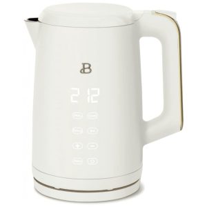 Chaleira elétrica Beautiful 17L branca com display touch 4 programas de temperatura modo manter aquecido 1500W 110V