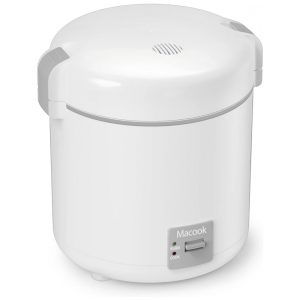 Mini Panela de Arroz 300mL com Função de Manter Quente e Revestimento Antiaderente 110V 200W Macook Branca