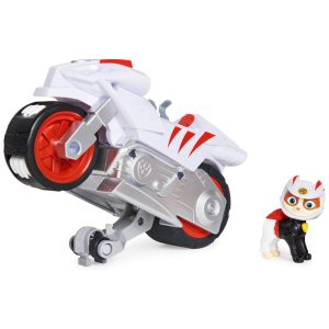 Moto Pups Wildcat com Cavalinho e Figura para Crianças Acima de 3 Anos Patrulha Canina