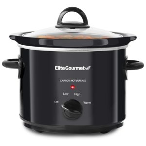 Panela Elétrica Cerâmica 2.8 L com Temperatura Ajustável 110V 170W Elite Gourmet MST 350B Preta