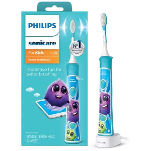 para Crianças Escova de Dentes Recarregável 1 unidade azul PHILIPS SONICARE HX6321 02 Azul
