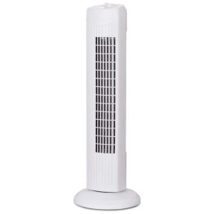 Ventilador de Torre Oscilante Portátil com 3 Velocidades 110V 35W GOFLAME Branco