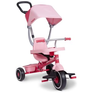 Radio Flyer Pedal Push 4 em 1 Stroll N Trike triciclo rosa triciclo para crianças de 1 a 5 anos bicicleta infantil Exclusive grande exclusivo rosa