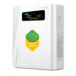 Transformador de Tensão 220V para 110V Potência de 2000W com 10 Funções ZHENGXI Branco