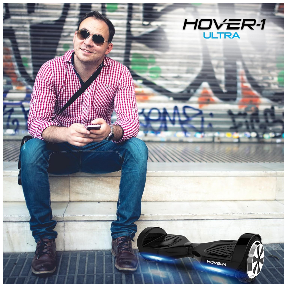 Hoverboard Elétrico Hover-1 Ultra Autossegurável 16 km/h, Alcance 19 km, Motor 500W, Bateria Íon-Lítio, Carga 4h, Modos Iniciante a Expert - Imagem 4