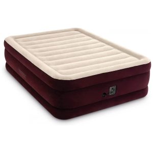 Colchão Inflável Casal Queen com Bomba Embutida Para até 300KG Intex Marrom