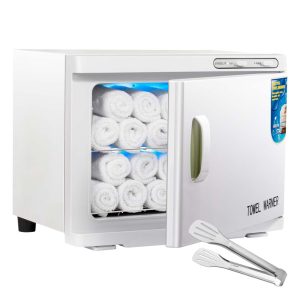 Aquecedor de Toalha Elétrico para Barbearia e Salão de Massagem 23L com Luz LED 110V 200W JXSDLIY Branco