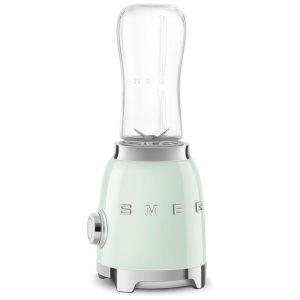 Liquidificador Pessoal Smeg 50s Retro Style com Botão Iluminado e Duas Garrafas Livres de BPA de 600 ML - Verde Pastel