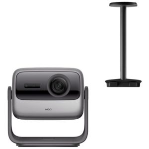 Projetor 4K Laser Triplo JMGO N1S Ultimate+ Metálico Gimbal 360° 3300 Lumens ISO Resolução 4K N1S Ultimate+