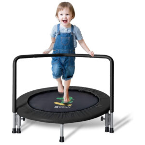 Cama Elástica Interna Dobrável com Apoio Ajustável até 44 kg BCAN Verde Claro