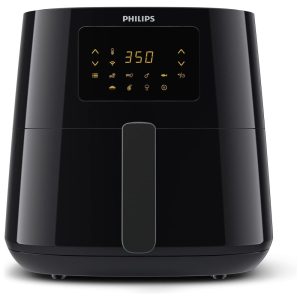 Fritadeira Digital Philips Essential Connected XL Preta 62L Wi-Fi Alexa Rapid Air Touch 7 Menus 2000W 220V