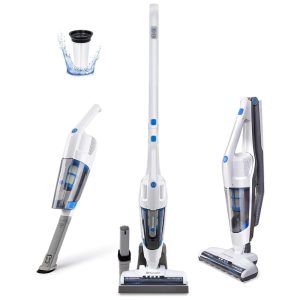 Aspirador de Pó sem Fio Portátil com Bateria Recarregável para Carpetes e Piso de Madeira 110V Vacmaster VSD1801 Branco