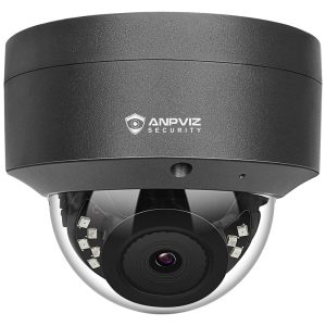 Câmera de Segurança Externa IP PoE 5MP com Microfone e Visão Noturna Anpviz Cinza